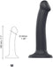 Strap-On-Me Semi-Realistische Dildo met zuignap - zwart - maat M