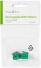 Oplaadbare NiMH-Batterij - 2.4 V DC - Oplaadbaar - 300 mAh - Voorgeladen - 1-Polybag - N/A - Soldeertab - Groen