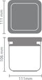 Brabantia Tasty+ Voorraadbus - Stapelbaar - 0,7 l - Dark Grey