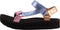 Teva W MIDFORM UNIVERSAL SHIMMER - Plateau sandalen - Leer met metallic foil - PINK MULTI