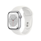 Apple Watch Series 8 - Smartwatch - GPS + Cellular - 41mm - Aluminium - Sportbandje Zilver (Wit)