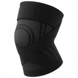 MR. PANACHE Kniebrace - Kniebandage - Verstelbare Compressie - Kleur Zwart - Maat L