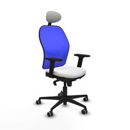 Piqueras y Crespo 2D036G1 - Bureaustoel - Verstelbare hoogte met armleuning - Wit