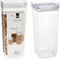 Excellent Houseware Voorraadpot - met deksel - 1,7L - kunststof - transparant - voorraadbus