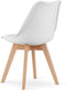 Viking Choice MARK - Eetkamerstoel - eco leer - beuken poten - wit