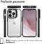 imoshion Hoesje Geschikt voor iPhone 14 Pro Hoesje - imoshion Rugged Hybrid Case - Zwart / Transparant