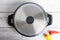 Royalty Line® BR30M Hapjespan Inductie - Ø 30 cm / 4.8 Liter Braadpan - Hapjespannen Voor Alle Warmtebronnen - Antiaanbaklaag - Zwart