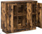 vidaXL - Dressoir - met - LED - - - Rookhout - - - 90x32x75 - cm - - - Gemaakt - van - Engineered - Wood