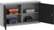 vidaXL - Gereedschapskast - Muurbevestigd - Zwart - 100x20x55 - cm - Staal