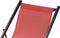 LOCRI II - Ligstoel - Rood/Zwart - Synthetisch materiaal