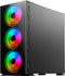 Savio PC Case Prime X1 ARGB Glass Black Midi Tower Zwart