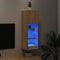 vidaXL - Tv-meubel - met - LED-verlichting - 30,5x30x90 - cm - sonoma - eikenkleurig