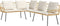 vidaXL - L-vormige - Bank - Natuurlijk - 231x173x78 - cm - Poly - Rattan