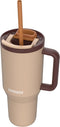 Kambukka Rio - Tumbler 950ml - Almond Dream waterfles met Telescopisch rietje - Lek proof - BPA vrij