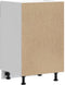 vidaXL - Keuken - onderkast - Lucca - bewerkt - hout - hoogglans - wit