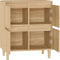 vidaXL - Dressoir - 60x35x70 - cm - bewerkt - hout - sonoma - eikenkleurig