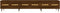 vidaXL - Tv-meubel - 150x36x30 - cm - bewerkt - hout - bruin - eikenkleur