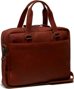 Leren Laptoptas Cognac Manhattan
