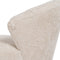 Leunstoel Crème Natuurlijk Rubberwood Foam Weefsel 71 x 75 x 76 cm