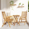 vidaXL - Tuinstoelen - 2 - stuks - Massief - Teakhout