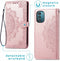 iMoshion Hoesje Geschikt voor Nokia G21 / G11 Hoesje Met Pasjeshouder - iMoshion Mandala Bookcase - Rosé Goud