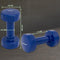 Tunturi Dumbbell set - 2 x 4 kg - Vinyl - Blauw (2 stuks)