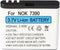 Batterij geschikt voor Nokia 7390, Li-ion, 3.7V, 650mAh, 2.4Wh