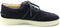 Greve 2220 - Lage veterschoen - Suède - Blauw - Maat 42.5 - Hakhoogte 3 cm
