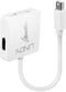 Lindy 41039 - Mini-displayport / DisplayPort / DVI / HDMI Converter - 0,2 m - Wit