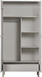 WOOOD Madu Garderobekast - Grenen - Wolkengrijs - 195x100x53