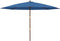 vidaXL - Parasol - met - houten - paal - 400x273 - cm - azuurblauw