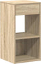 vidaXL - Nachtkastje - met - lade - 35x34x66,5 - cm - sonoma - eikenkleurig