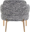 Richmond Fauteuil Venus black boho (Black/white)