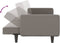 vidaXL - Slaapbank - met - kussens - stof - taupe