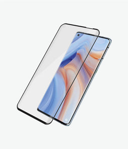 PanzerGlass Case Friendly Gehard Glas Screenprotector Geschikt voor OPPO Reno 4 Pro 5G - Zwart