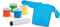 SES - My First - Mijn eerste vingerverf set - 4 kleuren verf (4x145ml) - inclusief verfschort en rol papier (2 meter) - hypoallergeen - makkelijk uitwasbaar