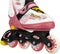 Nijdam Fruity Fro-yo - Inline Skates Verstelbaar 33-37 - Roze/Wit