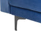 Chaise longue ABERDEEN Fluweel Blauw