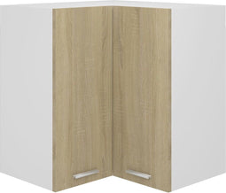 vidaXL - Hanghoekkast - Lyon - 57x57x60 - cm - bewerkt - hout - sonoma - eikenkleurig