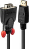Lindy 41941 - DisplayPort naar VGA kabel - 1.00 m - Zwart