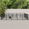 vidaXL - Hondenkennel - voor - buiten - 23,52 - m² - staal