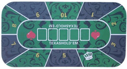 Hotgames Pokerkleed - Texas Hold’em - 180 x 90 cm - Groen neopreen