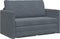 vidaXL - Zetelbed - 2-in-1 - Donkergrijs - 124x204x61 - cm - Velvet
