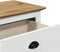 vidaXL - Gangbank - BODO - 114x40x45 - cm - wit - en - bruin