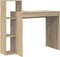 vidaXL - Bureau - met - Opslag - Sonoma - Eiken - 100x40x90 - cm - Van - Hout