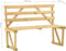 vidaXL - Tuinbank - 120 - cm - geïmpregneerd - grenenhout