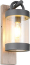 TRIO SAMBESI - Wandlamp - Schemersensor - Hout element - IP44