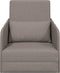 vidaXL - ligbedbank - 2-in-1 - taupe - 65x80x83 - cm - stof
