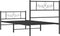 vidaXL - Bedframe - met - hoofd- - en - voeteneinde - metaal - zwart - 80x200 - cm