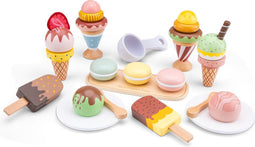 New Classic Toys® Houten IJsjes Speelgoed - 25-delige Speelset met IJsjes en Hoorntjes - Vanaf 3 Jaar (25 stuks)